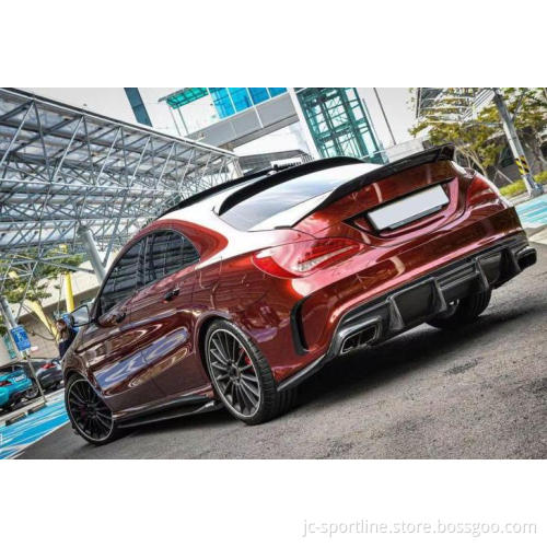 MERCEDES W117 C117 CLA250 CLA45 AMG 13+ CARBON FIBER REAR BUMPER DIFFUSER LIP